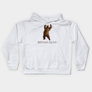 Brown Bear, Grizzly bear, Ursus arctos Kids Hoodie